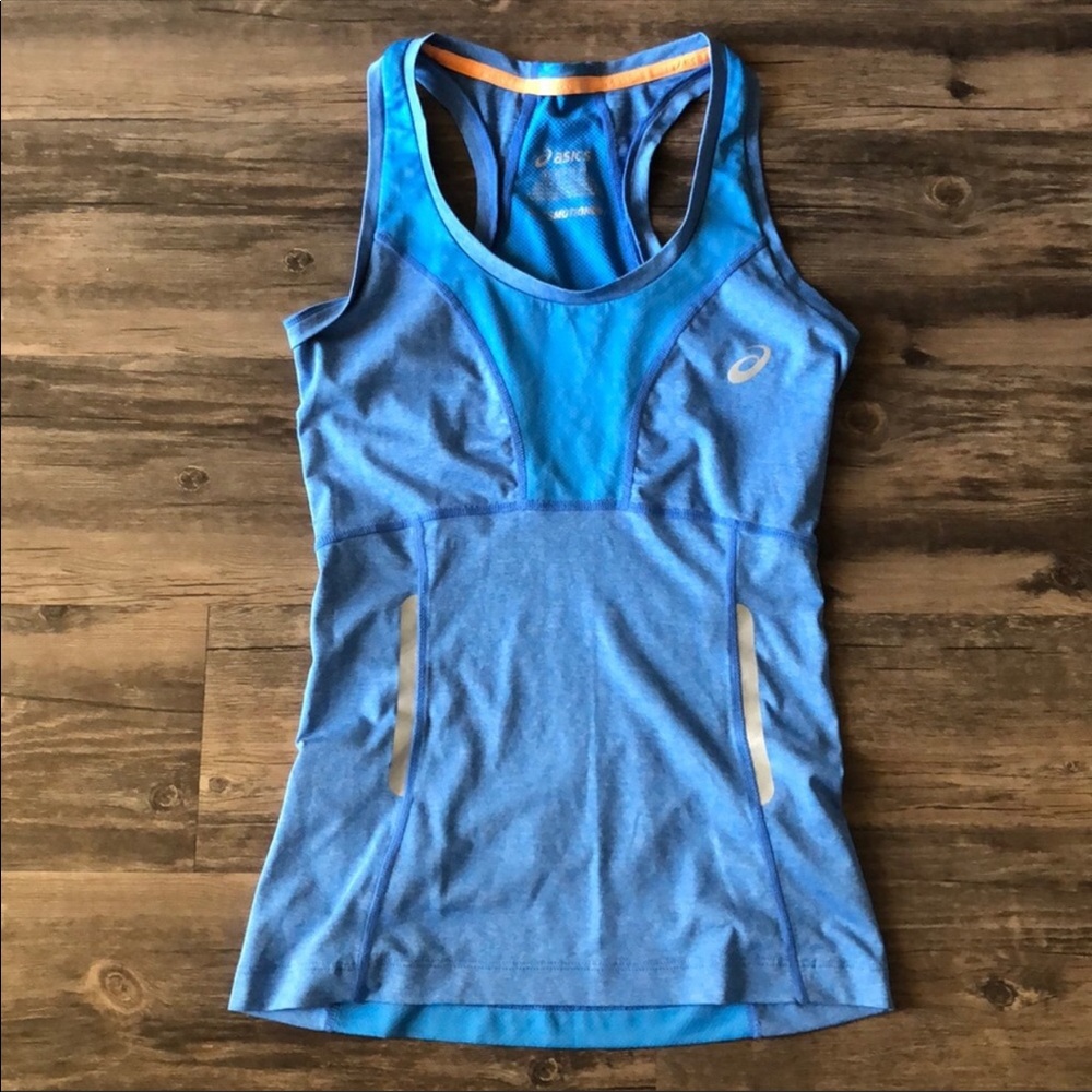 ASICS Blue Sleeveless Motionory Workout Tank size XS